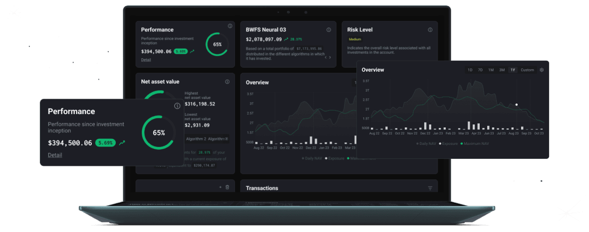 Crypto Investment platform with portfolio management